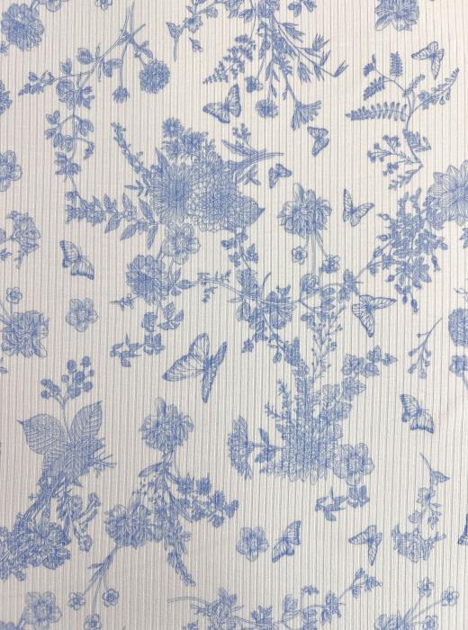 Лапша принт вискозная RT40 (ДИОР ГОЛУБОЙ)