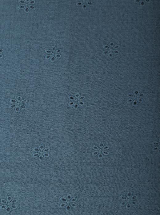 Муслин с вышивкой (СИНИЙ - 15)