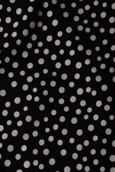 Индо принт "Рассыпной горох" (БЕЛЫЙ ГОРОХ НА ЧЕРНОМ - ОТ 0,5 ДО 0,7 СМ - 3)