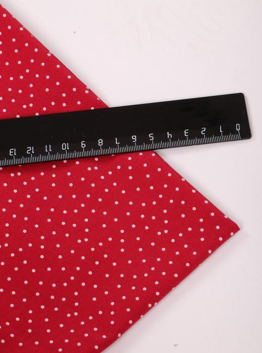 Индо принт "Средний горох" (БЕЛЫЙ ГОРОХ НА БОРДОВОМ - 0,2 СМ - 15)