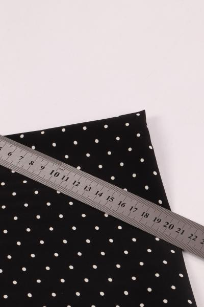 Софт принт "Средний горох" (БЕЛЫЙ ГОРОХ НА ЧЕРНОМ - 0,3 СМ - 12)