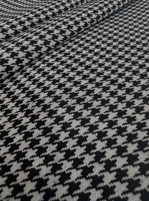 Жаккард принт RT8 (ЛАПКА 5 ММ ЧЕРНО-БЕЛАЯ)