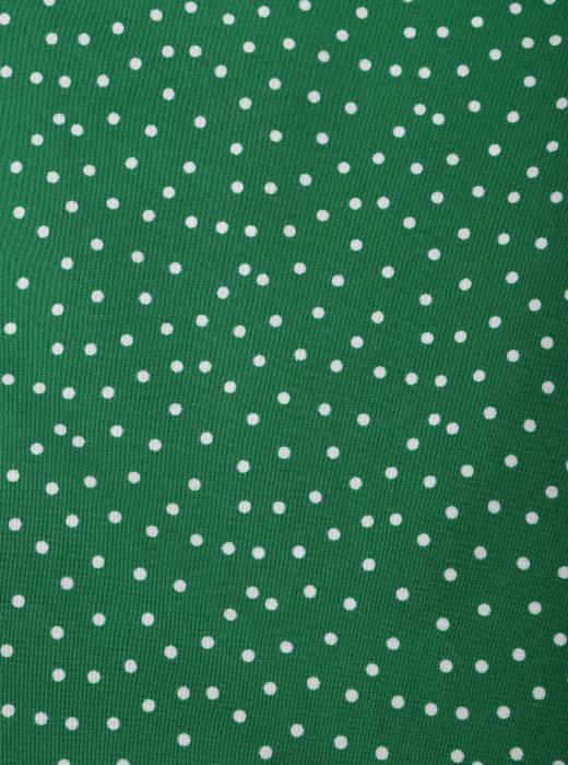 Индо принт "Средний горох" (БЕЛЫЙ ГОРОХ НА СИНЕ-ЗЕЛЕНОМ - 27)