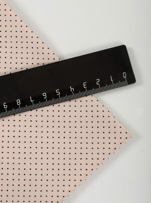 Индо принт "Крапинки" (ЧЕРНЫЙ ГОРОХ НА БЕЖЕВОМ - 0,1 СМ - 4)