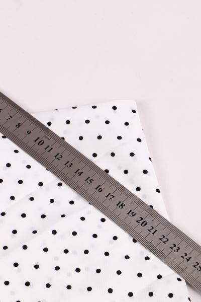 Софт принт "Средний горох" (ЧЕРНЫЙ ГОРОХ НА БЕЛОМ - 0,3 СМ - 18)