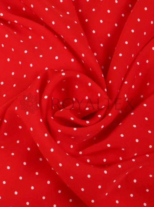 Софт принт "Средний горох" (БЕЛЫЙ ГОРОХ НА КРАСНОМ - 0,3 СМ - 15)