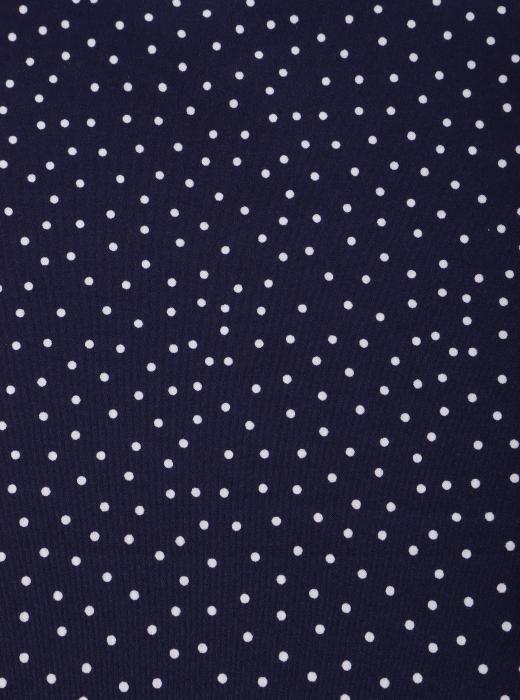 Индо принт "Средний горох" (БЕЛЫЙ ГОРОХ НА ТЕМНО-СИНЕМ - 0,2 СМ - 18)