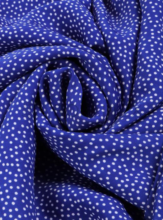 Софт принт "Песок" (БЕЛЫЙ ГОРОХ НА СИНЕМ - 0,2 СМ - 8)