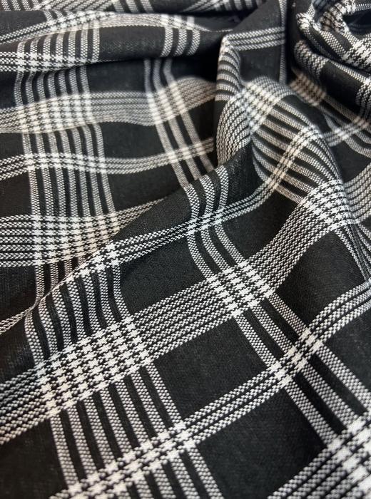 Жаккард принт RT8 (КЛЕТКА ЧЕРНЫЙ)