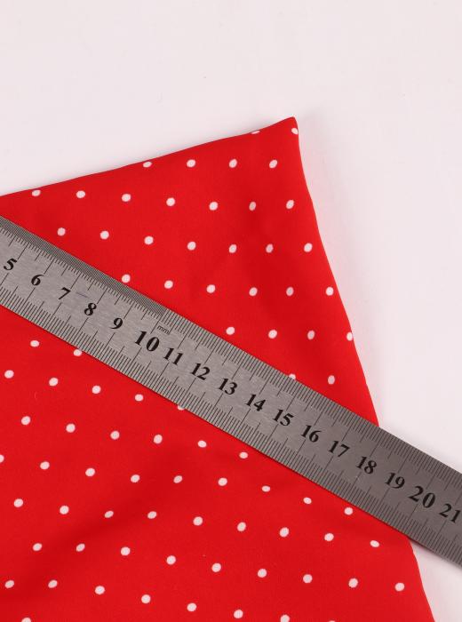 Софт принт "Средний горох" (БЕЛЫЙ ГОРОХ НА КРАСНОМ - 0,3 СМ - 15)