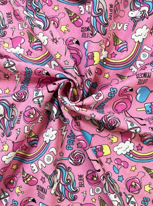 30/1 ОЕ Кулирная гладь 100% х/б (7020 V-01 РОЗОВЫЙ. ПРИНЦЕССА - 740000)