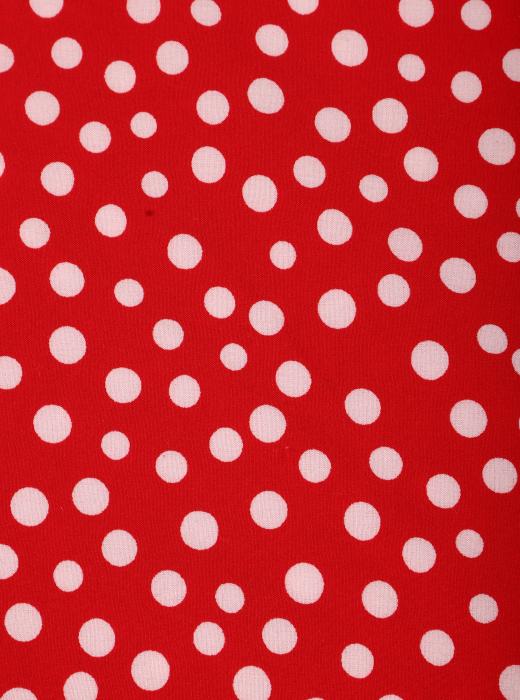 Индо принт "Рассыпной горох" (БЕЛЫЙ ГОРОХ НА КРАСНОМ - ОТ 0,5 ДО 0,7 СМ - 32)