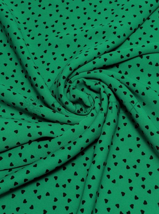 Софт принт (ЗЕЛЕНЫЙ "МЕЛКИЕ СЕРДЦА" - 1)