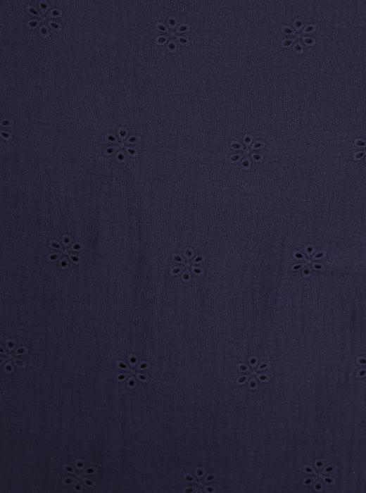 Муслин с вышивкой (ТЕМНО-СИНИЙ - 20)