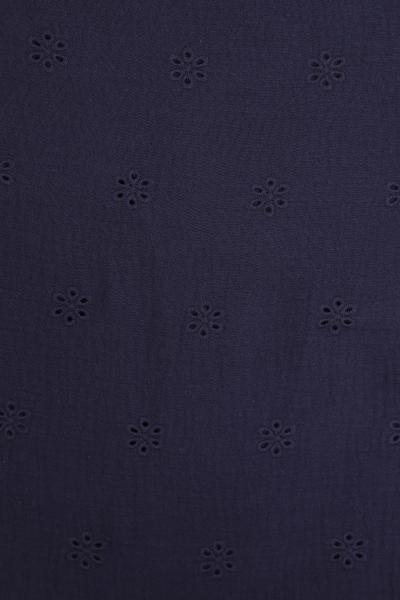 Муслин с вышивкой (ТЕМНО-СИНИЙ - 20)