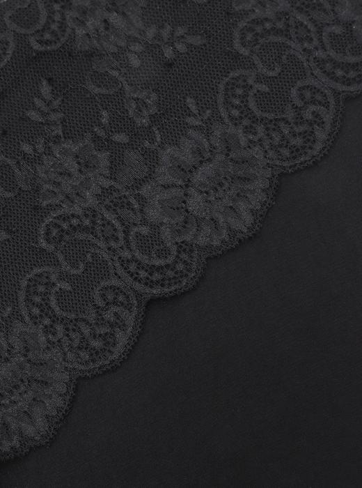 Кружево RT7 (ЦВЕТЫ ЧЕРНЫЙ - 1)
