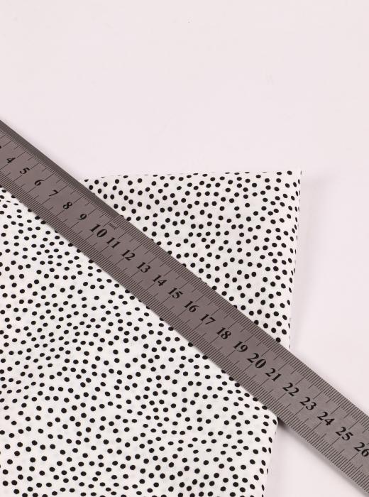 Софт принт "Песок" (ЧЕРНЫЙ ГОРОХ НА БЕЛОМ - 0,2 СМ - 6)