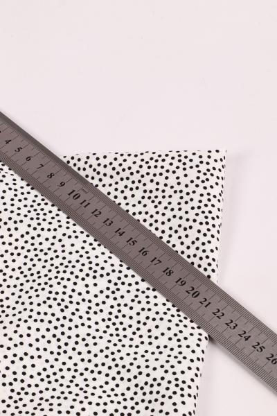 Софт принт "Песок" (ЧЕРНЫЙ ГОРОХ НА БЕЛОМ - 0,2 СМ - 6)