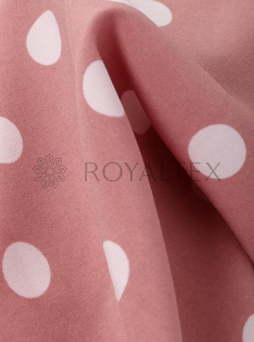 Индо принт "Крупных горох" (БЕЛЫЙ ГОРОХ НА ПУДРЕ - 1,5 СМ - 32)