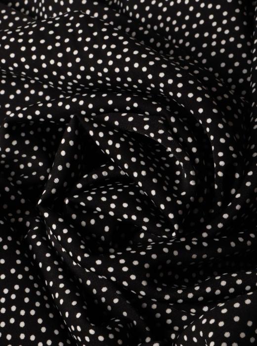 Софт принт "Песок" (БЕЛЫЙ ГОРОХ НА ЧЕРНОМ - 0,2 СМ - 11)