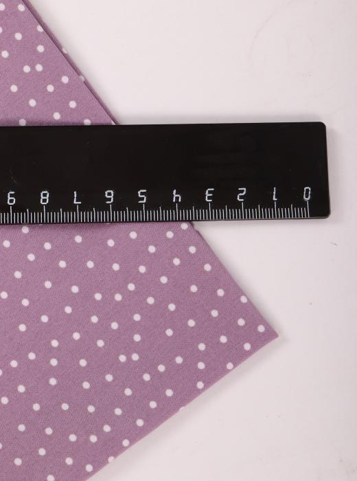 Индо принт "Средний горох" (БЕЛЫЙ ГОРОХ НА ПЫЛЬНО-СИРЕНЕВОМ - 0,2 СМ - 41)