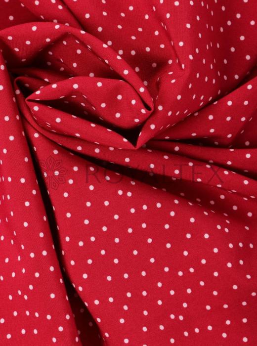 Индо принт "Средний горох" (БЕЛЫЙ ГОРОХ НА БОРДОВОМ - 0,2 СМ - 15)