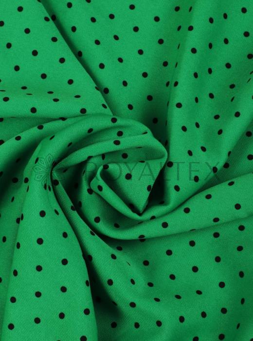 Софт принт "Средний горох" (ЧЕРНЫЙ ГОРОХ НА ЗЕЛЕНОМ - 0,3 СМ - 4)