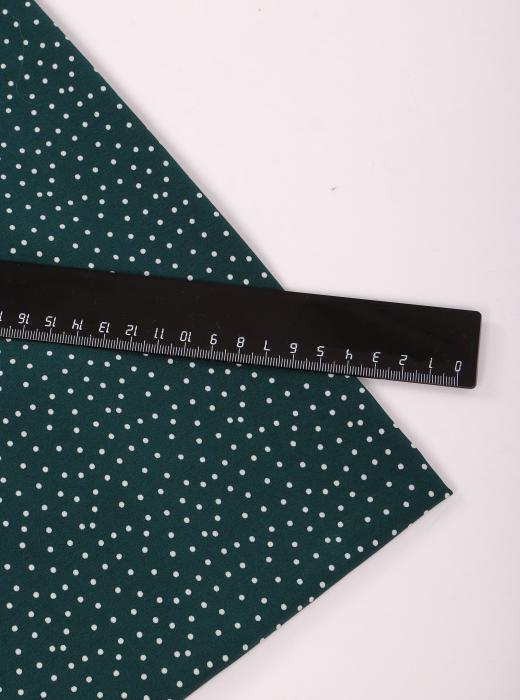 Индо принт "Средний горох" (БЕЛЫЙ ГОРОХ ТЕМНО-ЗЕЛЕНОМ - 0,2 СМ - 26)