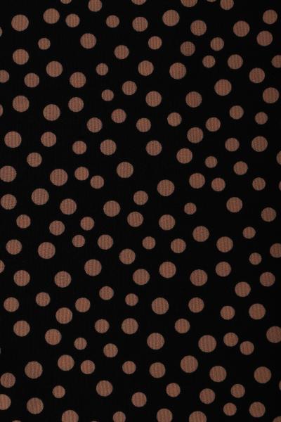 Индо принт "Рассыпной горох" (БЕЖЕВЫЙ ГОРОХ НА ЧЕРНОМ - ОТ 0,5 ДО 0,7 СМ - 22)