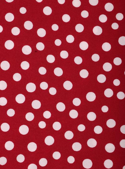 Индо принт "Рассыпной горох" (БЕЛЫЙ ГОРОХ НА МАЛИНОВОМ - ОТ 0,5 ДО 0,7 СМ - 31)