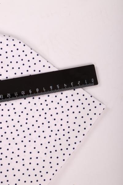 Индо принт "Средний горох" (СИНИЙ ГОРОХ НА БЕЛОМ - 0,2 СМ - 1)