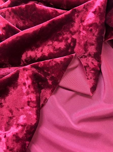 Бархат Краш RT10 (ВИННО БОРДОВЫЙ - 9)