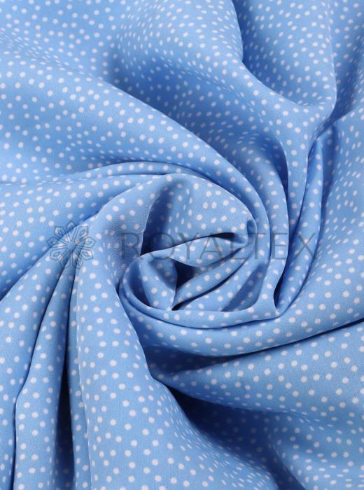 Софт принт "Песок" (БЕЛЫЙ ГОРОХ НА ГОЛУБОМ - 0,2 СМ - 1)
