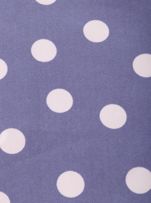 Индо принт "Крупных горох" (БЕЛЫЙ ГОРОХ НА ФИОЛЕТОВОМ - 1,5 СМ - 34)