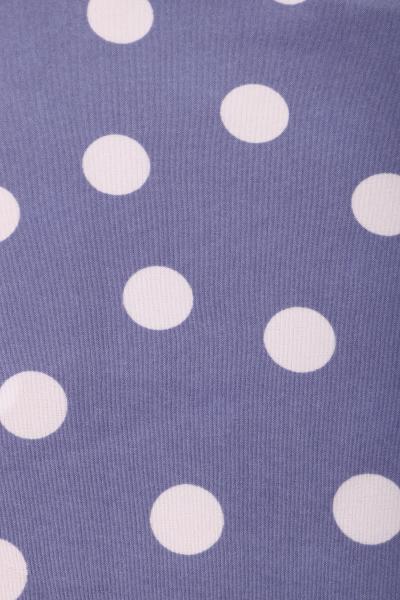 Индо принт "Крупных горох" (БЕЛЫЙ ГОРОХ НА ФИОЛЕТОВОМ - 1,5 СМ - 34)