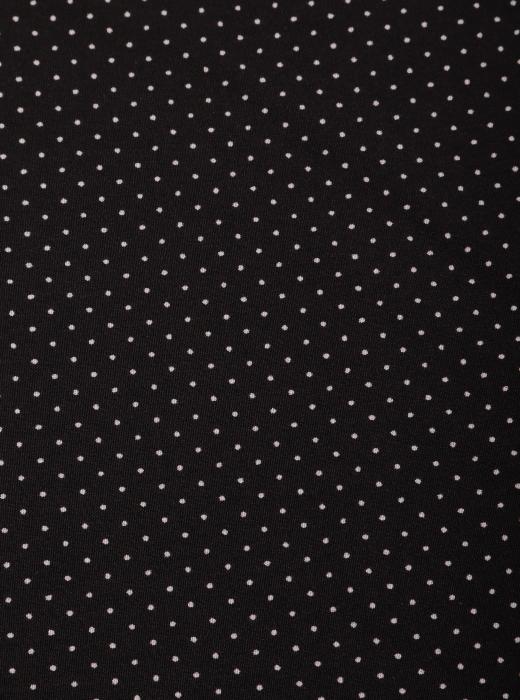 Индо принт "Крапинки" (БЕЛЫЙ ГОРОХ НА ЧЕРНОМ - 0,1 СМ - 1)
