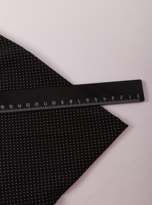 Индо принт "Крапинки" (БЕЛЫЙ ГОРОХ НА ЧЕРНОМ - 0,1 СМ - 1)