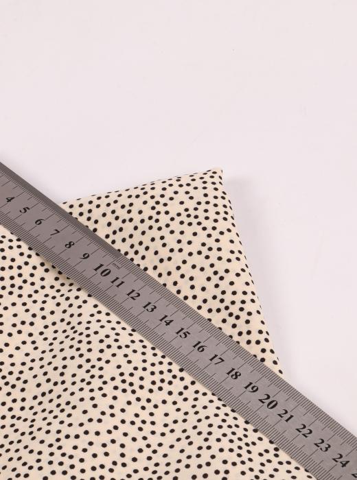 Софт принт "Песок" (ЧЕРНЫЙ ГОРОХ НА СВЕТЛО-БЕЖЕВОМ - 0,2 СМ - 4)