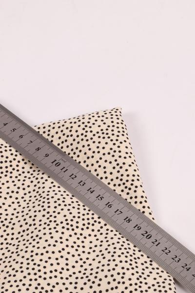 Софт принт "Песок" (ЧЕРНЫЙ ГОРОХ НА СВЕТЛО-БЕЖЕВОМ - 0,2 СМ - 4)