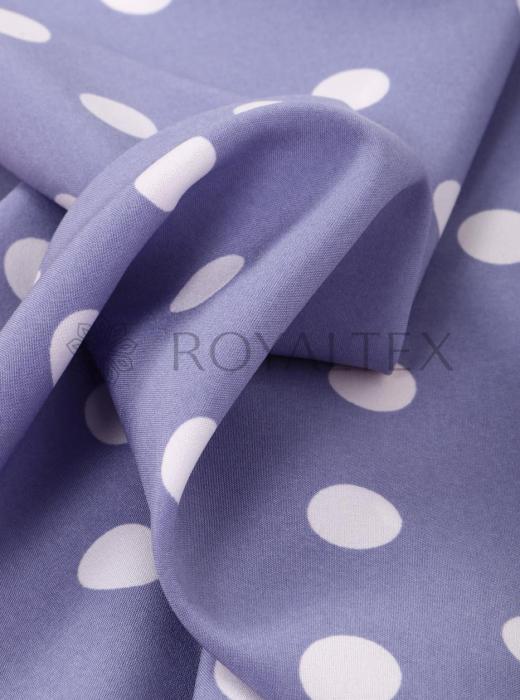 Индо принт "Крупных горох" (БЕЛЫЙ ГОРОХ НА ФИОЛЕТОВОМ - 1,5 СМ - 34)