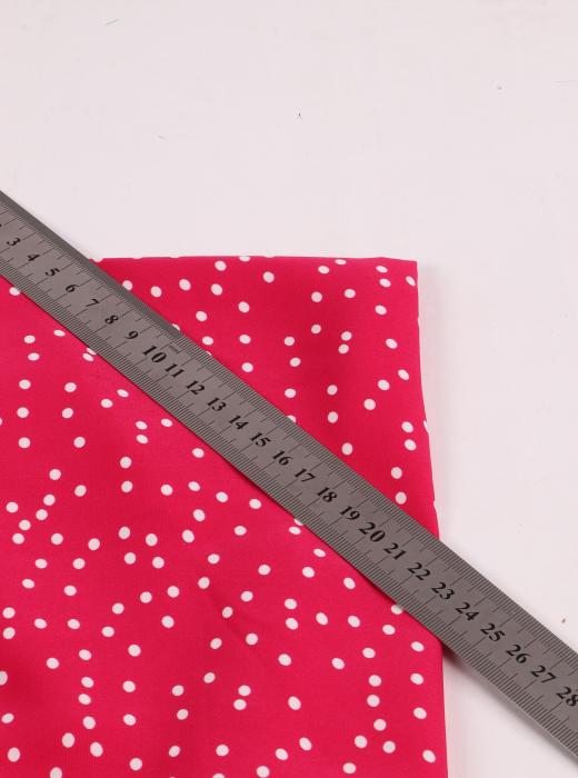 Софт принт "Средний горох" (БЕЛЫЙ ГОРОХ НА МАЛИНОВОМ - 0,4 СМ - 6)