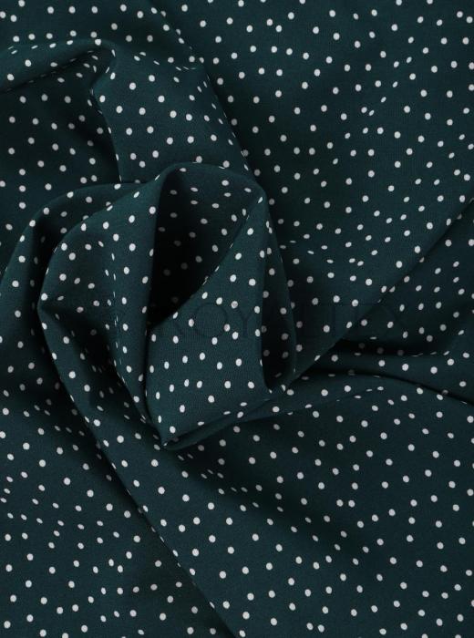 Индо принт "Средний горох" (БЕЛЫЙ ГОРОХ ТЕМНО-ЗЕЛЕНОМ - 0,2 СМ - 26)