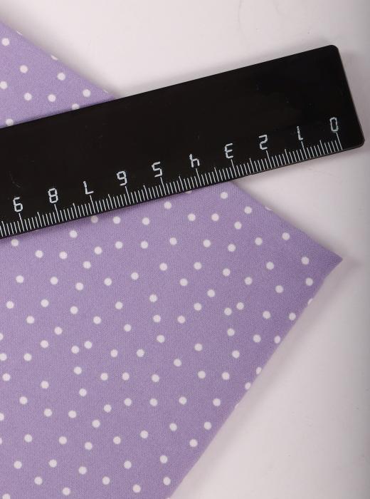 Индо принт "Средний горох" (БЕЛЫЙ ГОРОХ НА СИРЕНЕВОМ - 0,2 СМ - 39А)