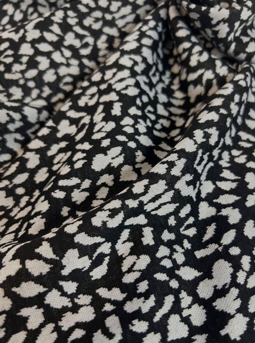 Жаккард принт RT8 (ЛЕОПАРД ЧЕРНЫЙ)