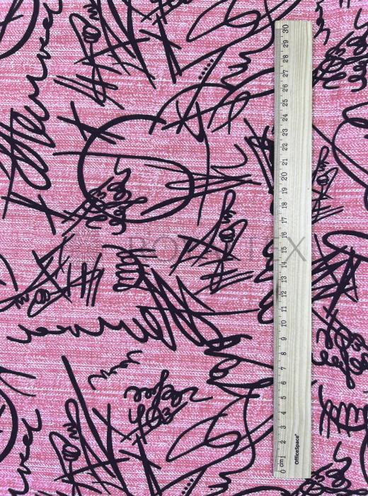 30/1 ОЕ Кулирная гладь 100% х/б (2107 V-01 РОЗОВЫЙ. АБСТРАКЦИЯ - 730500)