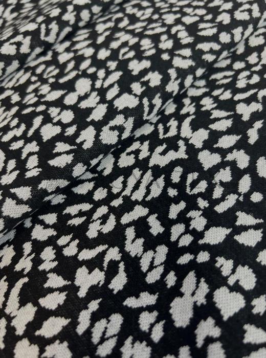 Жаккард принт RT8 (ЛЕОПАРД ЧЕРНЫЙ)