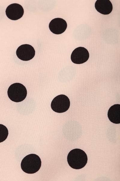 Индо принт "Крупных горох" (ЧЕРНЫЙ ГОРОХ НА БЕЖЕВОМ - 1,5 СМ - 2)