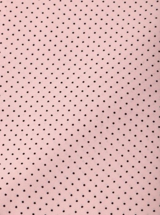 Индо принт "Крапинки" (ЧЕРНЫЙ ГОРОХ НА РОЗОВОМ - 0,1 СМ - 6)