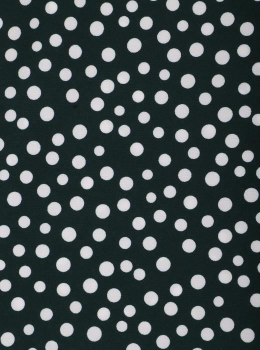 Индо принт "Рассыпной горох" (БЕЛЫЙ ГОРОХ НА ТЕМНО-ЗЕЛЕНОМ - ОТ 0,5 ДО 0,7 СМ  - 30)
