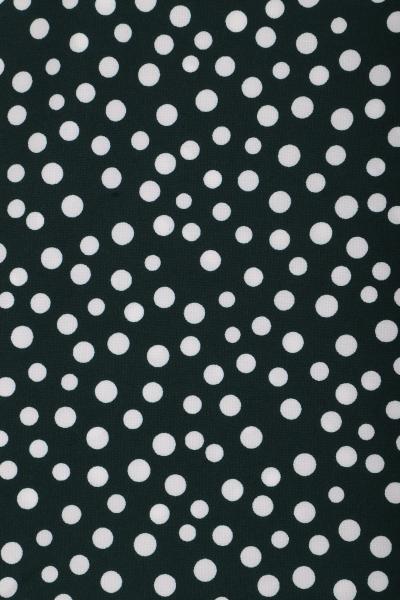 Индо принт "Рассыпной горох" (БЕЛЫЙ ГОРОХ НА ТЕМНО-ЗЕЛЕНОМ - ОТ 0,5 ДО 0,7 СМ  - 30)